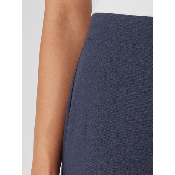 NWT Eileen Fisher Stretch Crepe Slim Ankle Pants Ocean Navy- Size XXS - Picture 4 of 7